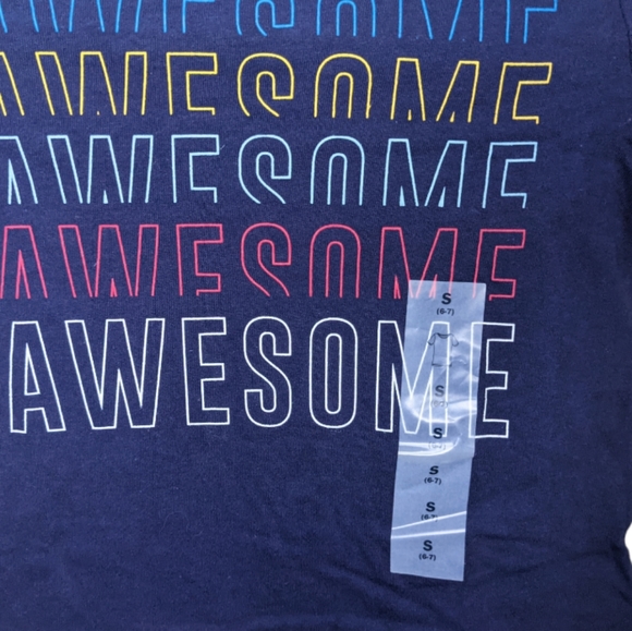 NWT Old Navy Girls Awesome Graphic Curved-Hem Tee 👕💥✨ - Picture 7 of 7